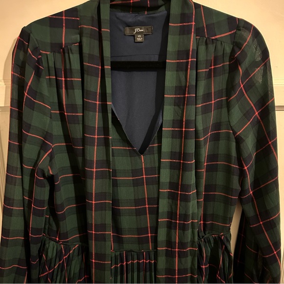 J. Crew Plaid Dress sz 10 - Picture 6 of 9